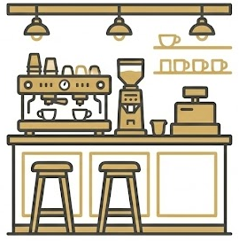 Coffee Shop Bars Icon